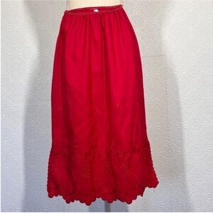 Vintage Red Women's Skirt